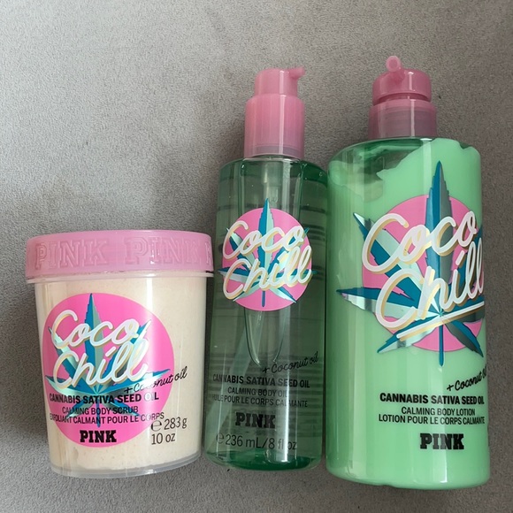 PINK BODY CARE PRODUCTS COCO CHILL (Sativa Seed Oil) - Picture 1 of 4
